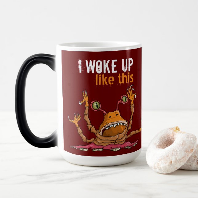 Taza Mágica Scary Alien Creature (Con donut)