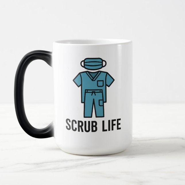 Taza Mágica Scrub Life Mug (Izquierda)