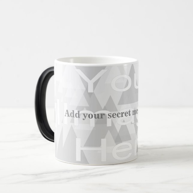 Taza Mágica Secret Message Morphing Template Mug (Anverso izquierdo)