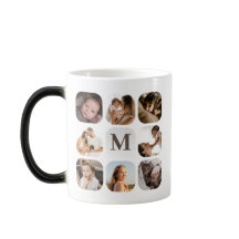 Sencilla elegancia familiar foto cuadrícula de rec