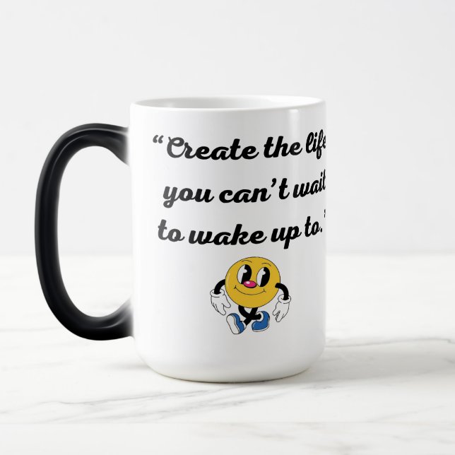 Taza Mágica Serene Resumen Café Mug (Izquierda)