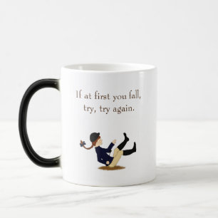 Taza Mágica "Si al principio caes, inténtalo de nuevo". Ecuest