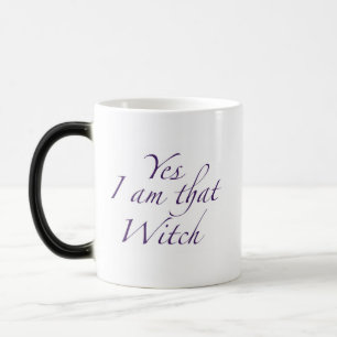 Taza Mágica Sí, soy esa Bruja (mano derecha) Morphing Mug