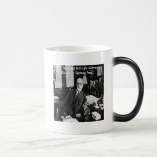Taza Mágica Sigmund Freud en su oficina & Cita divertida de ga
