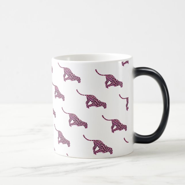 Taza Mágica Silhouette Pink and Black Leopardo (Derecha)
