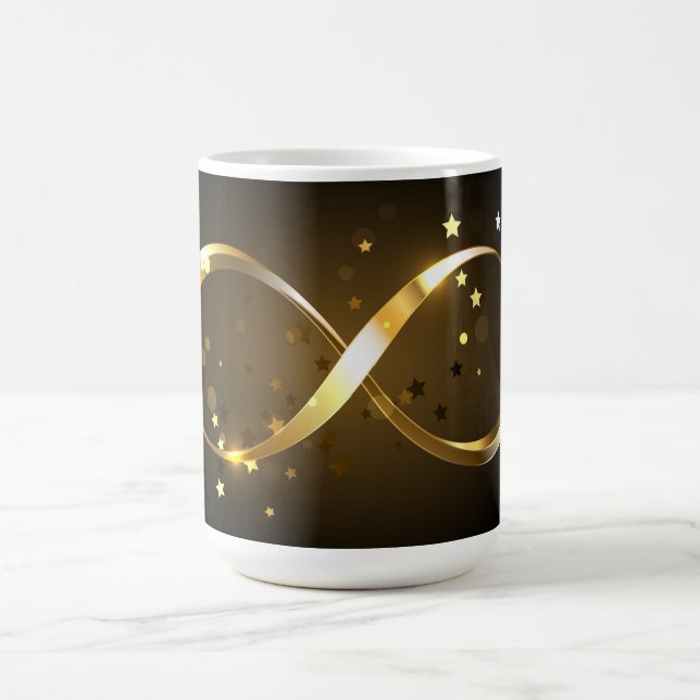 Taza Mágica Símbolo de infinito dorado (Centro)