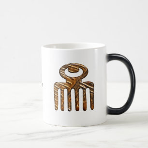 Taza Mágica Símbolos étnicos Adinkra Duafe