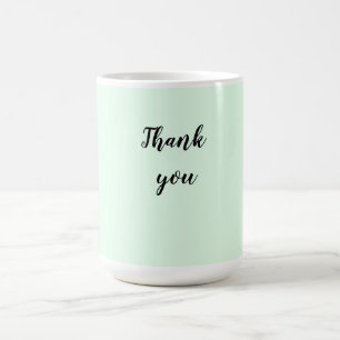 Taza Mágica Simple minimalista elegante gracias personalizado