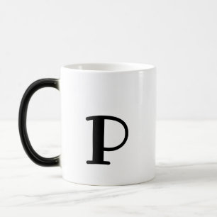 Taza Mágica simple mínimo añadir el texto monograma foto cof
