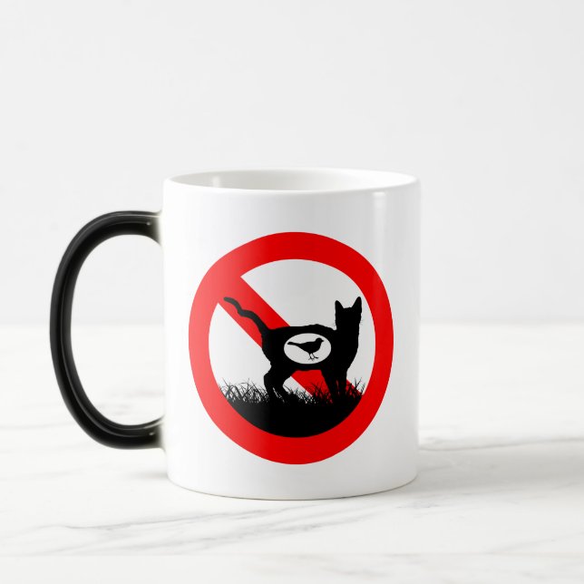 Taza Mágica Sin gatos al aire libre (Izquierda)