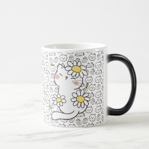Taza Mágica Sip perfecto: Mug de gato marrón para los amantes
