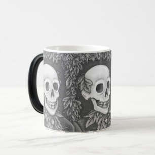 TAZA MÁGICA SKELETON AUTUMN GENTLEMAN, HALLOWEING MORPHING MUG