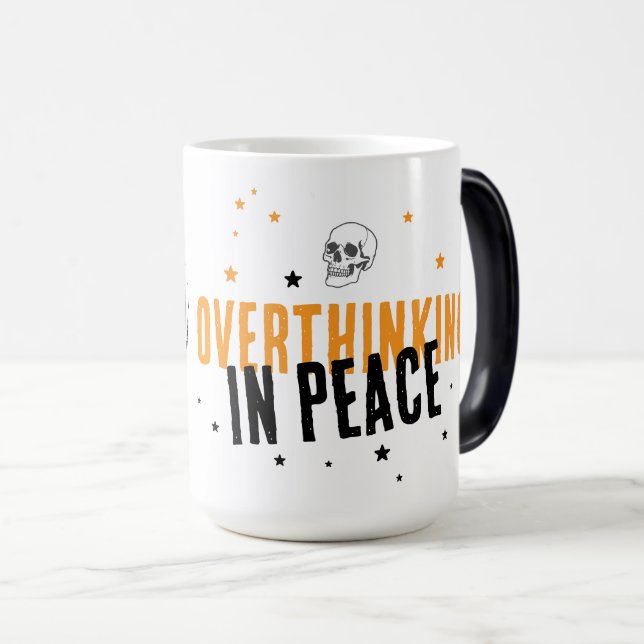 Taza Mágica Sobrepensar en paz - Temporada de fantasmas en Zen (Anverso derecho)