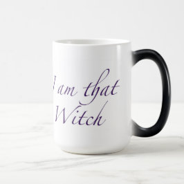 Taza Mágica "Soy esa bruja" (mano izquierda) Morphing Mug