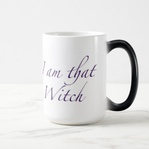 Taza Mágica "Soy esa bruja" (mano izquierda) Morphing Mug