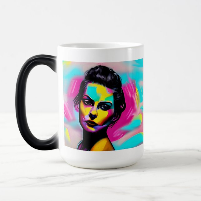 Taza Mágica Soy lo suficientemente bueno | Artsy Lady (Izquierda)