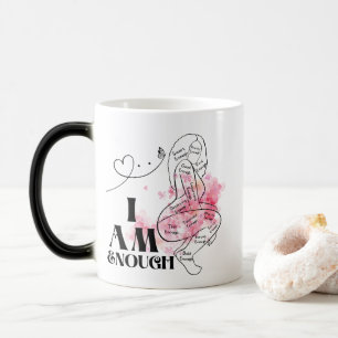 Taza Mágica Soy Suficiente Positividad Morphing Magic Mug
