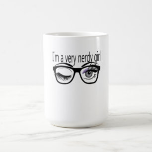 Taza Mágica Soy un Chica muy nervioso con sombra de ojos morad