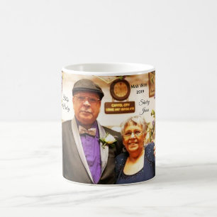 Taza Mágica Sr. y Sra. Philip R Newby boda Magic Mug