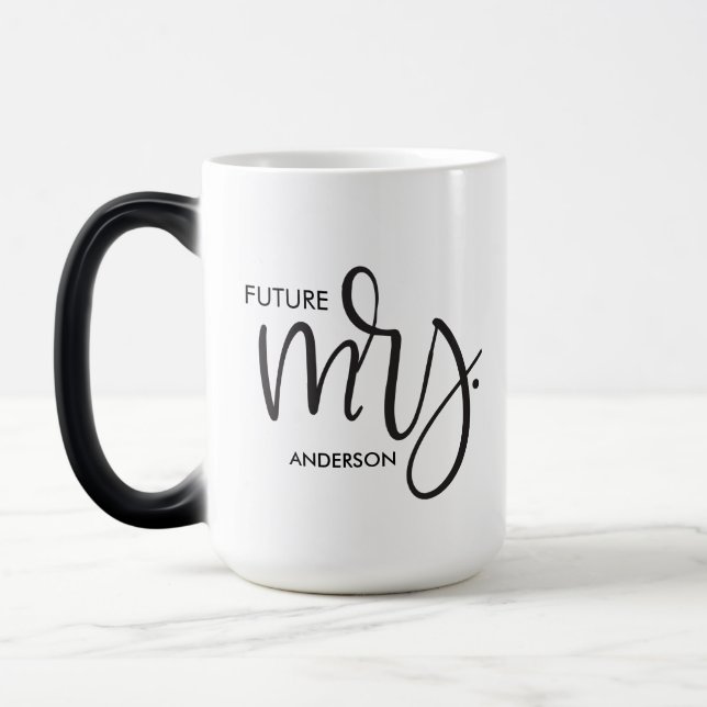 Taza Mágica "Sra. Futura" Mug de compromiso personalizado de m (Izquierda)
