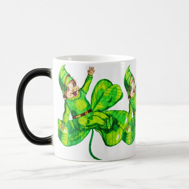 TAZA MÁGICA ST. EL DÍA DE PATRICK BABY LEPRECHAUN (Izquierda)