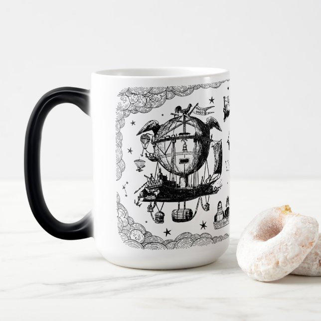 Taza Mágica Steampunk Journey Mug (Con donut)