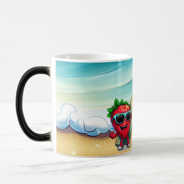 TAZA MÁGICA STRAWBERRIES SURFERS (Izquierda)