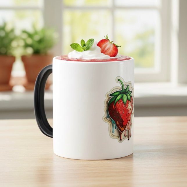 Taza Mágica Strawberry Mug (Subido por el creador)