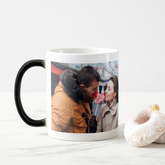Taza Mágica Su foto el | personaliza el regalo único del | (Con donut)