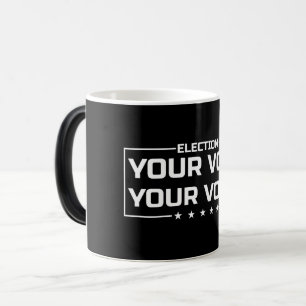 Taza Mágica Su letra blanca Vota tu voz
