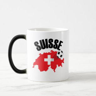 Taza Mágica Suisse Suiza Map Swiss Soccer