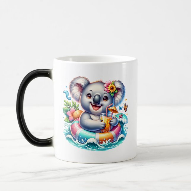 Taza Mágica Summer Koala Sublimation Clipart-97702 (Izquierda)