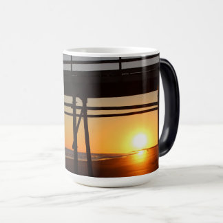Taza Mágica Sunset Mug Beach Keepsake Bonito Landscape Gift