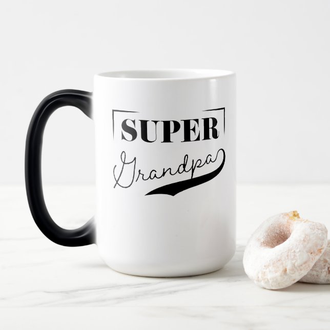 Taza Mágica Super Abuelo (Con donut)