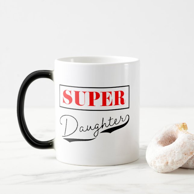 Taza Mágica Súper hija (Con donut)