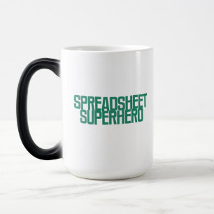 Taza Mágica Superhéroe de hoja de cálculo Gestión de datos de 