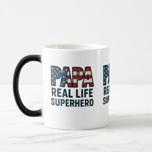 Taza Mágica Superhéroe de la vida real de PAPA