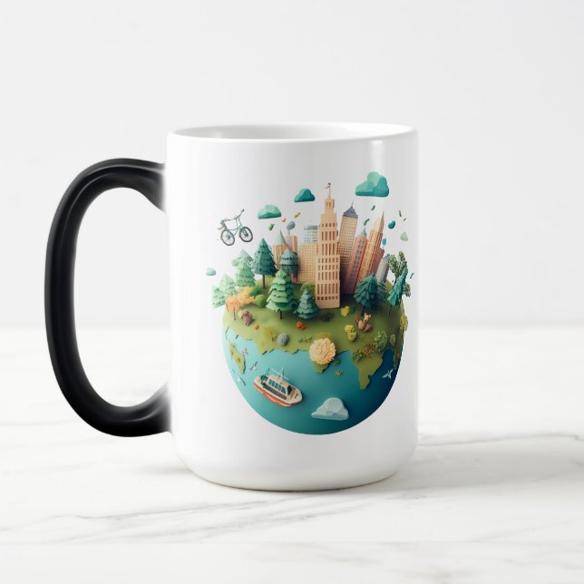 Taza Mágica Sustainable Global City EcoFriendly Urban Landscap (Izquierda)