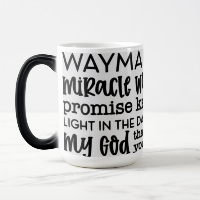 Taza Mágica TADDY EN EL BOSQUE Y LA FE EN DIOS Mug (Izquierda)