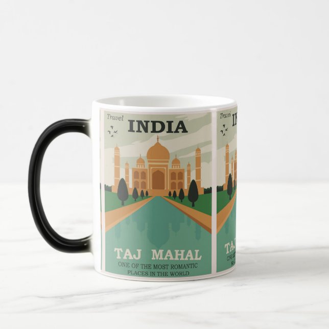 Taza Mágica Taj Mahal de la India de Viajes (Izquierda)