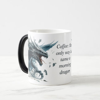 Taza Mágica "Tame un dragón matutino" revelación mágica