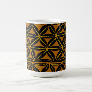 Taza Mágica Tapa Tribal Tropical de los Mares del Sur