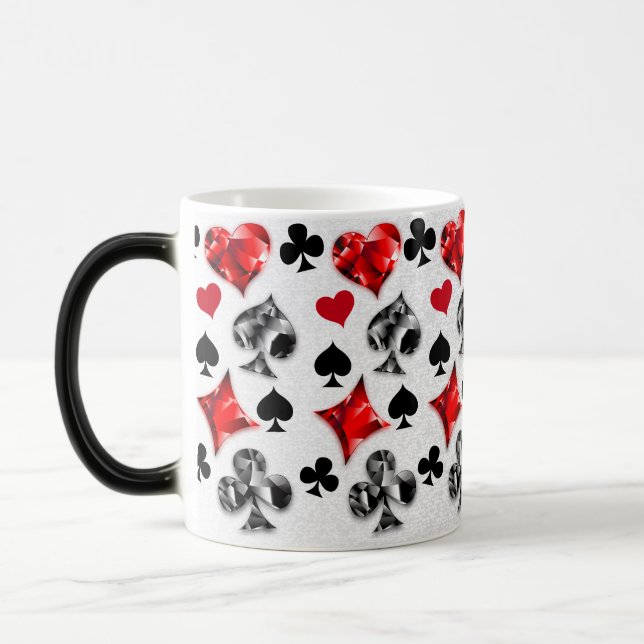 Taza Mágica Tarjeta de juego de jugador de póquer se adapta a  (Izquierda)