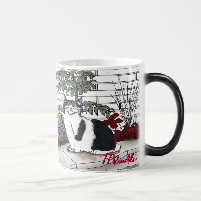 Taza Mágica "Taza de café morphing del jardín de Leada" (Derecha)