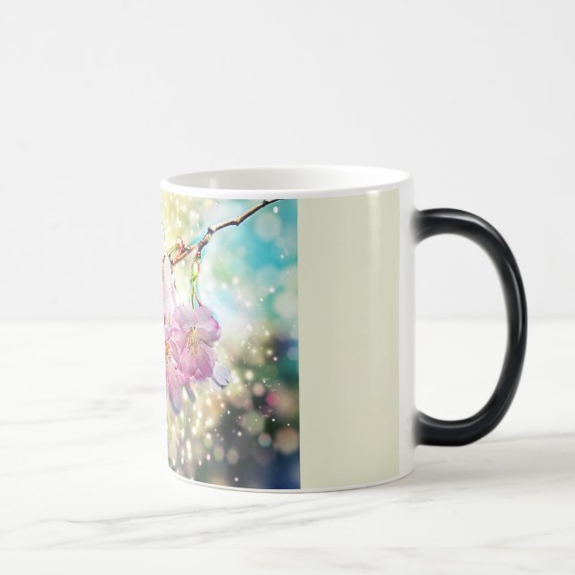 Taza Mágica Taza. Flores, Apfelblüten, flores de kirsch (Derecha)