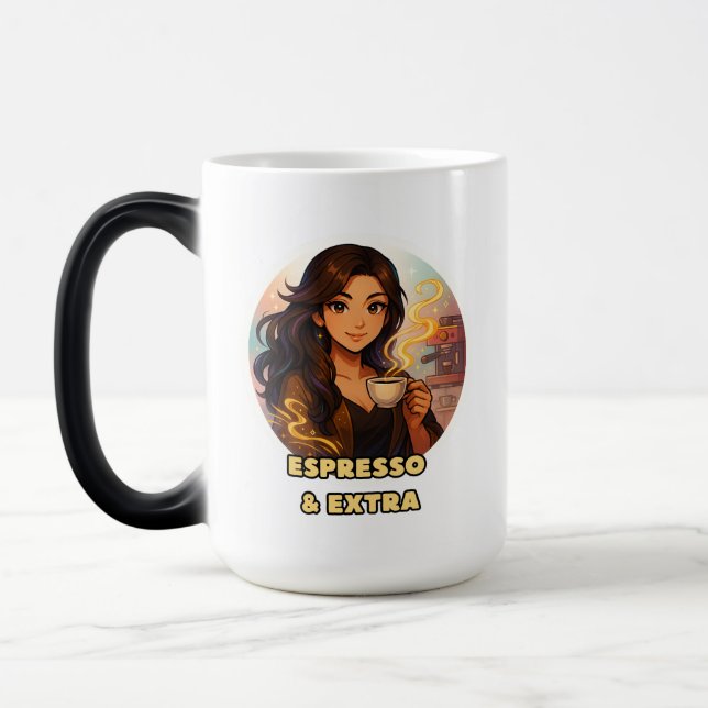 Taza Mágica tazón de café para mujeres suaves (Izquierda)