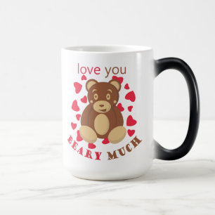 Taza Mágica Te amo mucho en el Día de San Valentín