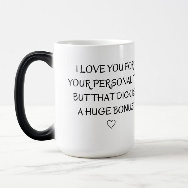 Taza Mágica Te amo por personalidad, regalo (Izquierda)