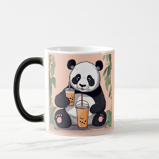 Taza Mágica Té de burbuja de café con café, té de boba (Izquierda)