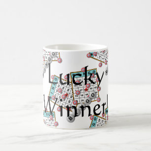 Taza Mágica Tema afortunado del bingo del ganador